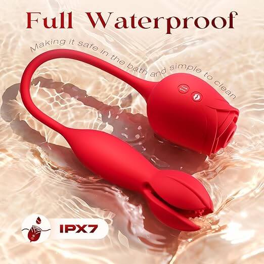 Rose Toy App Couple Vibrator - Full Waterproof design for safe use
