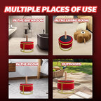 Adjustable Speed Sex Riding furniture in multiple places: bathroom, living room, bedroom, and outdoors.