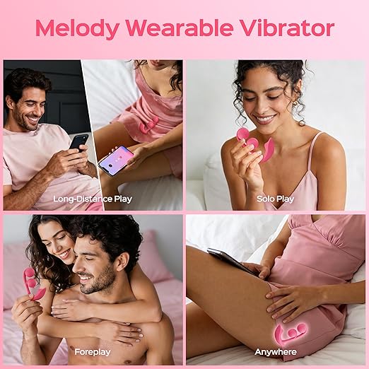 Melody Wearable G Spot Vibrator for long-distance play, solo pleasure, foreplay, and versatile use anywhere.