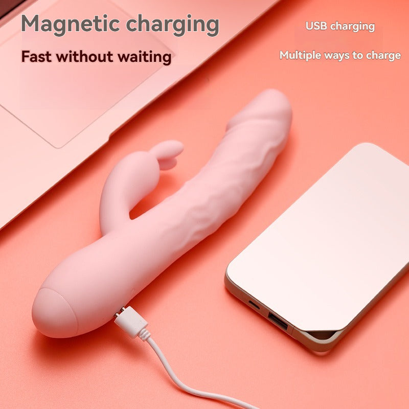 Realistic Warming Thrusting G-Spot Rabbit Vibrator