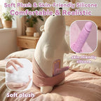 Plush Bear Pillow Automatic Thrusting Dildo featuring soft plush material and skin-friendly silicone for comfort.