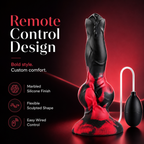 8.3" Silicone Ejaculating Dildo, Dual Knot Suction Cup