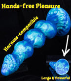 12" XL Silicone Fantasy Knot Dildo with 3 Knots, Thick Design & Strong Suction Cup for Multi-Use AM-003