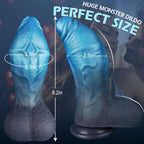 2.8" Silicone Suction Cup Dildo 8.2" Girthy Fantasy G-Spot Anal