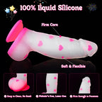 8-Inch Thick Fantasy Dildo with Strong Suction Cup