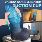 2.8" Silicone Suction Cup Dildo 8.2" Girthy Fantasy G-Spot Anal