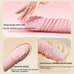 Rabbit-shaped detachable vibrator APP control, retractable beads leg straps