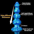 12" XL Silicone Fantasy Knot Dildo with 3 Knots, Thick Design & Strong Suction Cup for Multi-Use AM-003