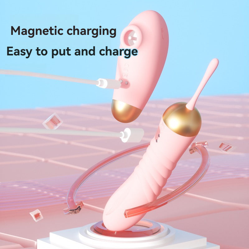 G-Spot Suction Vibrator Set with App-Controlled Bullet Vibrator