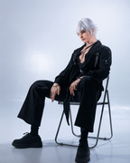 190cm Silver-Haired Anime Goth Male Silicone Sex Doll