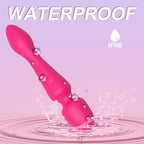 Waterproof for everyday use-Insertable Wand Vibrator with Dual Motors