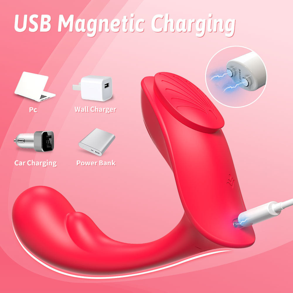Remote Control Magnetic Lay-on G-Spot Vibrator-USB charging