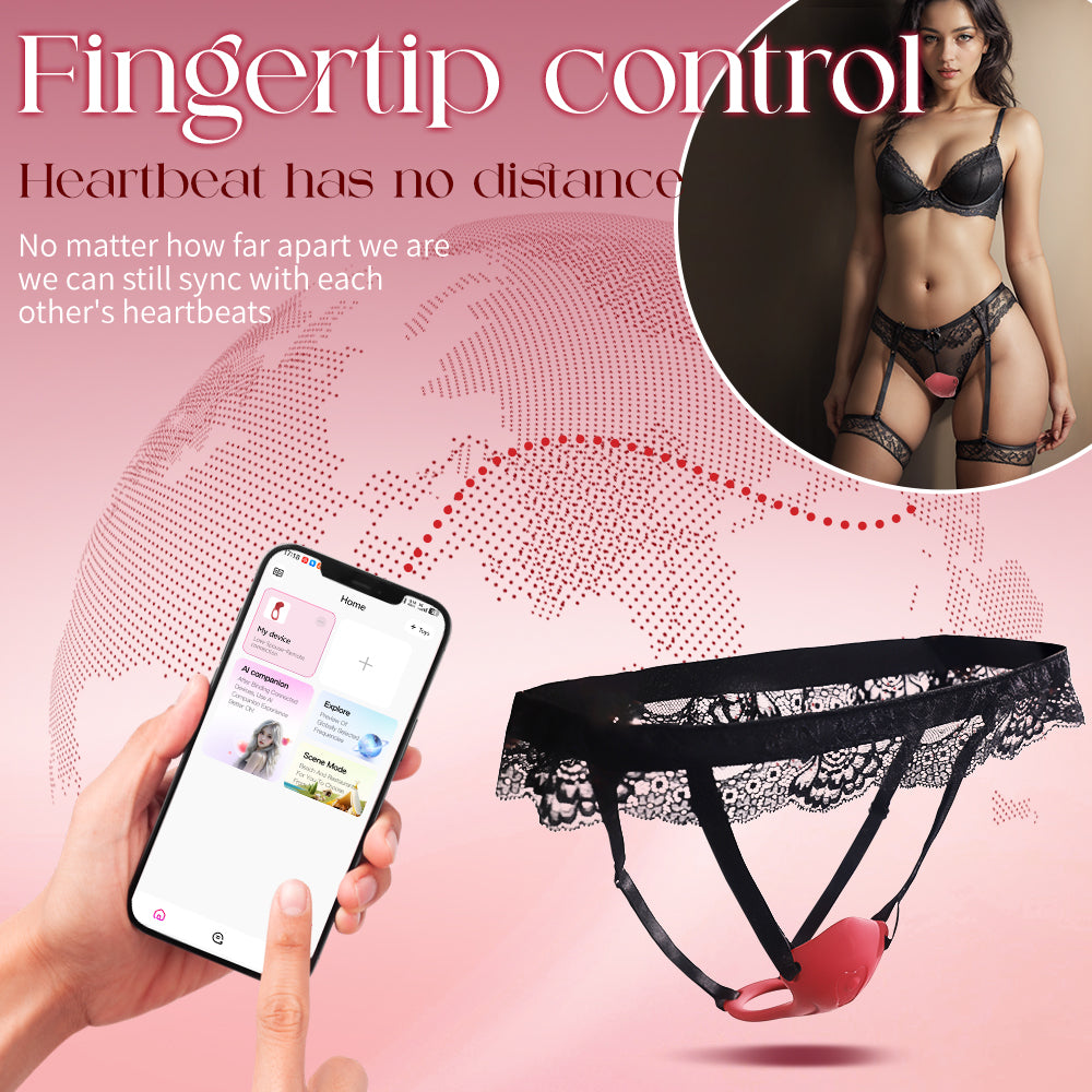 2-in-1 App-Controlled Panty Vibrator & Cock Ring for Couples
