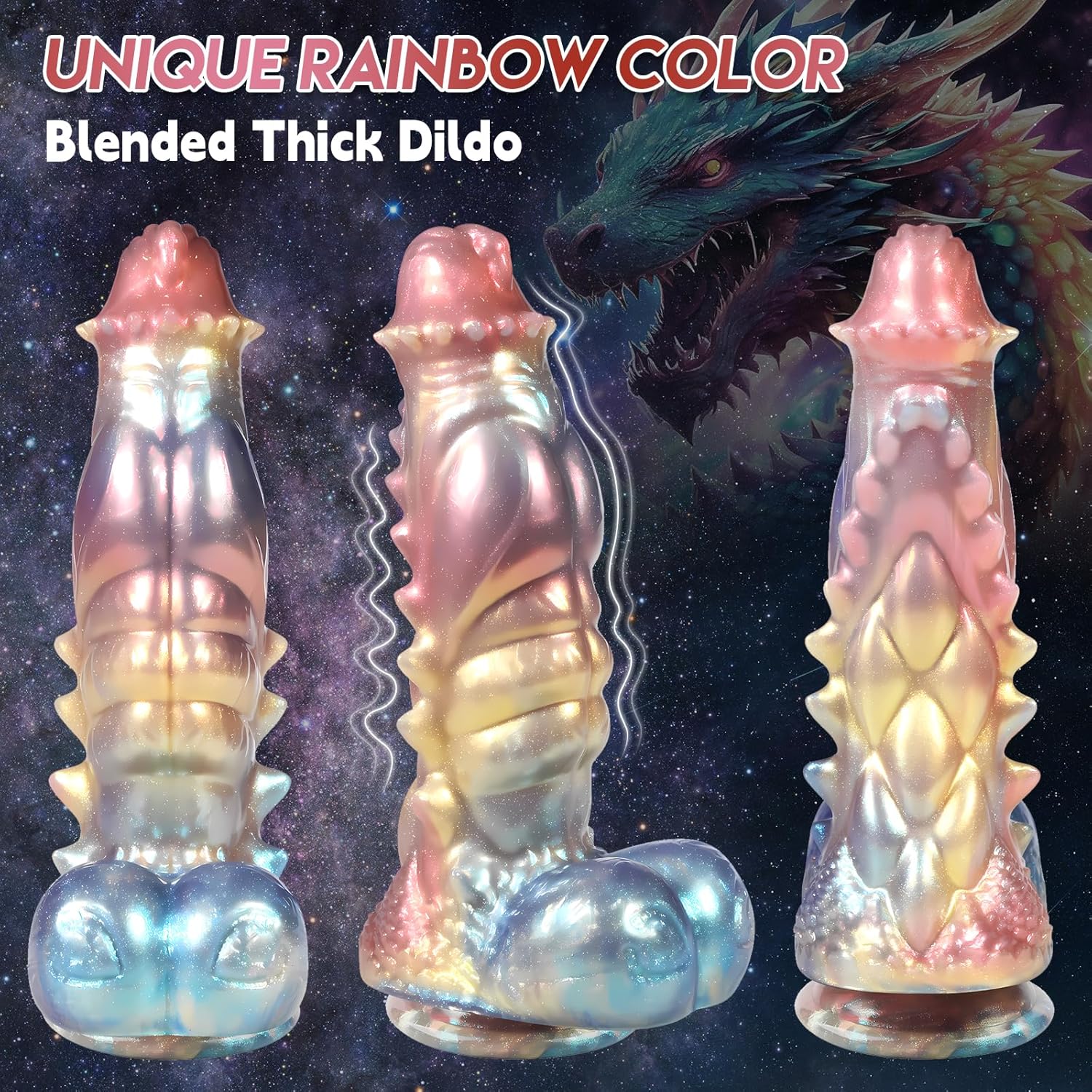 11.6" Thick Dragon Fantasy Dildo with Suction Cup