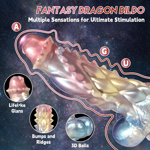 11.6" Thick Dragon Fantasy Dildo with Suction Cup