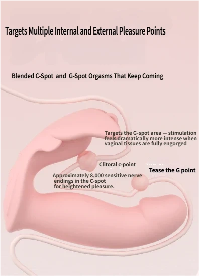 Butterfly Wearable Remote Internal Egg Vibrator with multiple internal and external pleasure points.