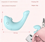 Whale-shaped suction vibrator: G-spot 12 vibration