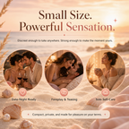 Pink Shell Nipple Clamps compact size for discreet play moments
