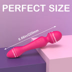 Product Dimensions-Insertable Wand Vibrator with Dual Motors
