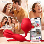 Rose Toy App Couple Vibrator with features like Foreplay, Solo play, and Group Control