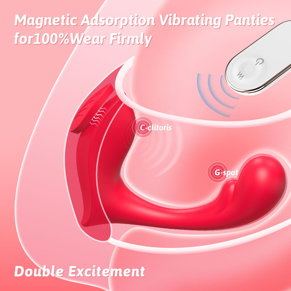 Remote Control Magnetic Lay-on G-Spot Vibrator-magentic adsorption