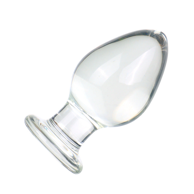 Giant Head Glass Anal Plug for Anal Training  Dilation for men:size XL detail