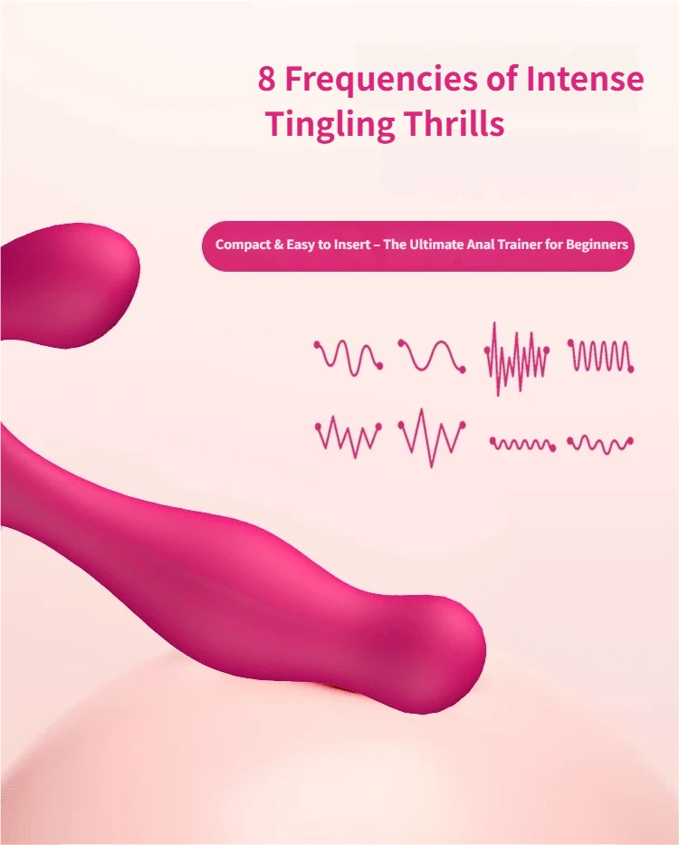 Vibrating silicone anal plug: with silver-plated edges, an entry-level sex toy.