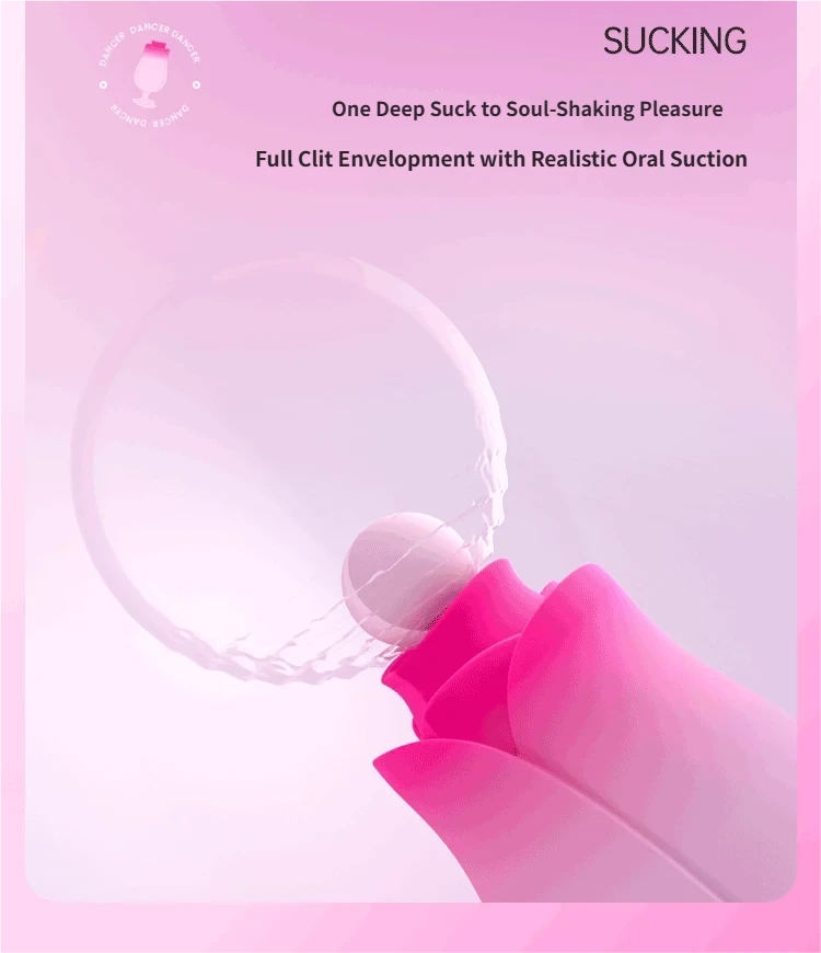 Tulip 10 Lick IPX7 Silicone Bio Tongue FastChg 120M TouchCtrl