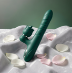 Double headed dildo: Rabbit-shaped  12 vibraton Tongue-licking,