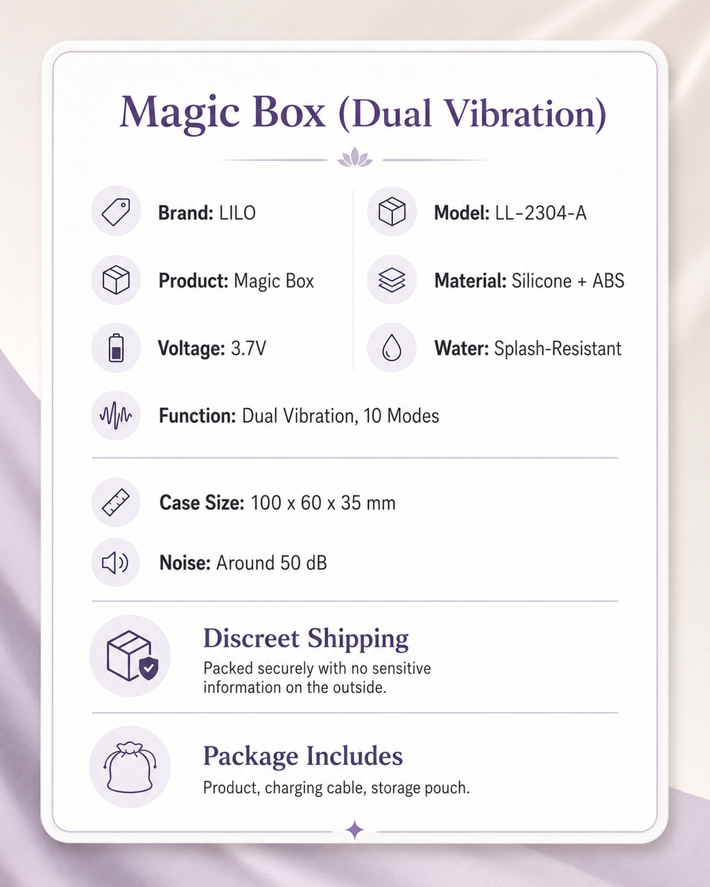 Magic Box Silicone Remote Rabbit Vibrator for Women