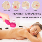The head can be used for massage and relaxation-Insertable Wand Vibrator with Dual Motors