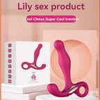Vibrating silicone anal plugs in a stylish pink design with packaging for adult pleasure.