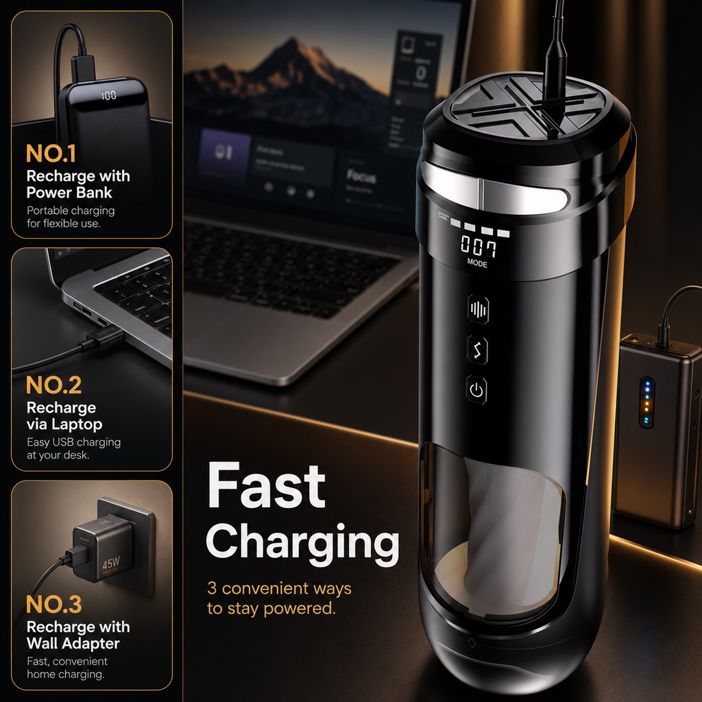 Male masturbator with twist thrust and vibration stimulation