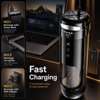 Male masturbator with twist thrust and vibration stimulation