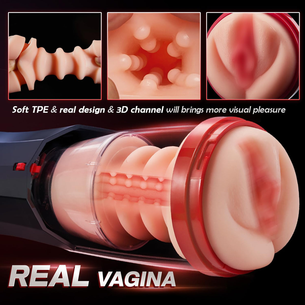 10-Mode Automatic Thrusting Realistic Male Masturbator