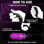 How to inflate and deflate the CR-242 silicone anal plug using the hand pump