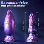 Kate inflatable silicone dildo size reference