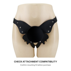 Black butterfly adjustable harness – check attachment compatibility before purchase