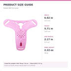 US dimensions and listed product-unit weights for molded pink ABS cover and strap options