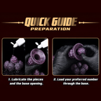 Two-panel original preparation guide for the purple fantasy kit; illustrated steps one and two