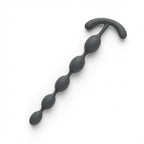7.3" Beginner Silicone Anal Bead Plug with Secure Handle