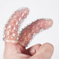 Textured Finger Sleeves for G-Spot Massage for Couples 2pcs