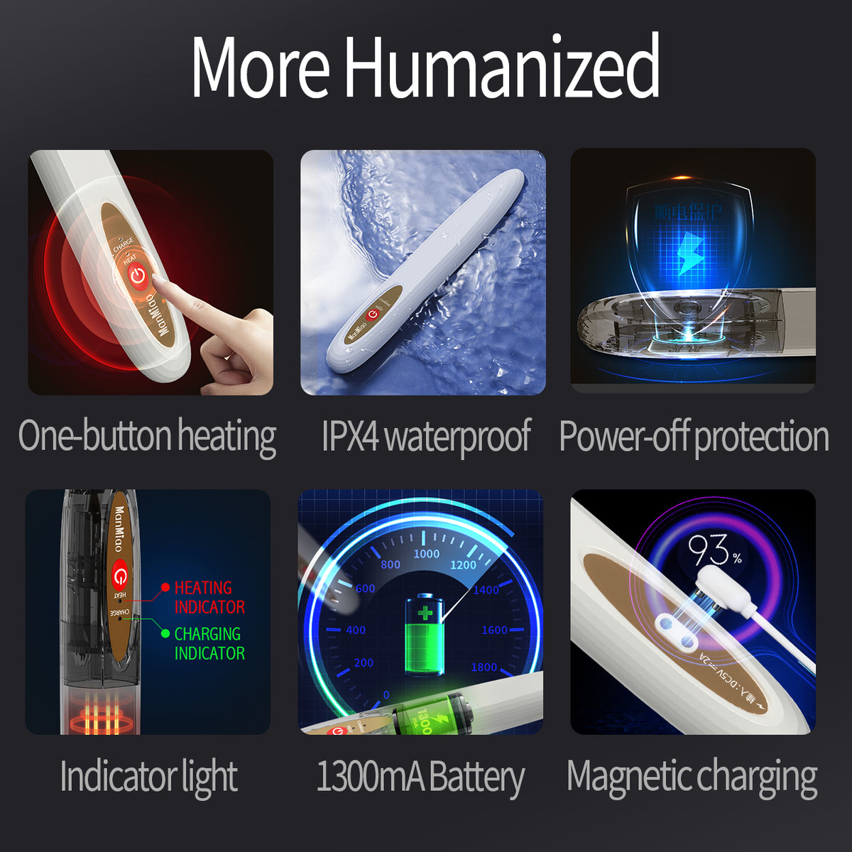 4-Min Cordless Heating Rod - Sex Doll & Masturbator Warmer