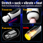 4-in-1 Automatic Thrusting Suction Heated Male Masturbator