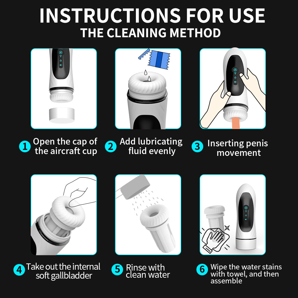 4-in-1 Automatic Thrusting Suction Heated Male Masturbator