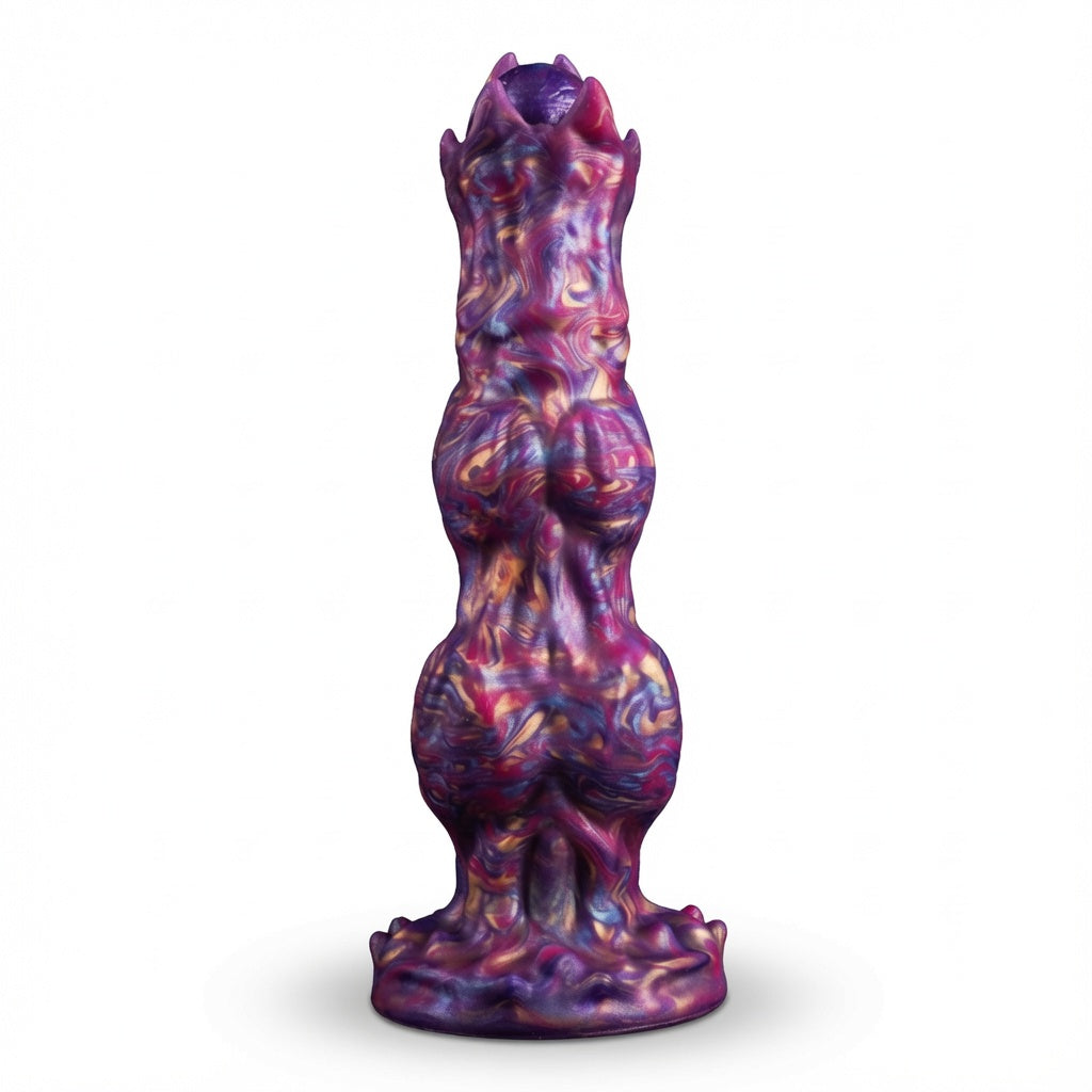 10" Inflatable Ovipositor Dildo with  4 Eggs & Suction Cup