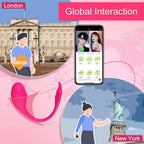 Wearable couple vibrator global remote interaction feature