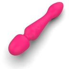Rose red-Insertable Wand Vibrator with Dual Motors