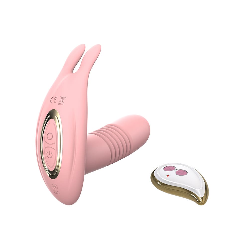 Thrusting Wearable Vibrator – Remote Controlled Clitoral & G-Spot