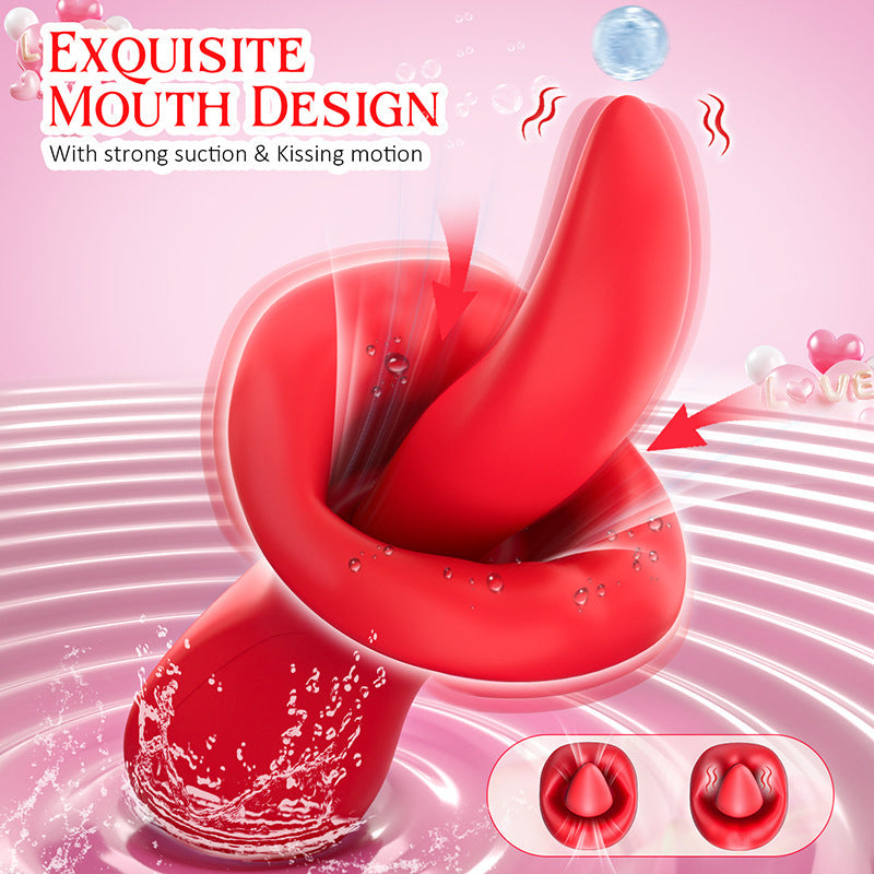 Red tongue vibrator mouth design feature image